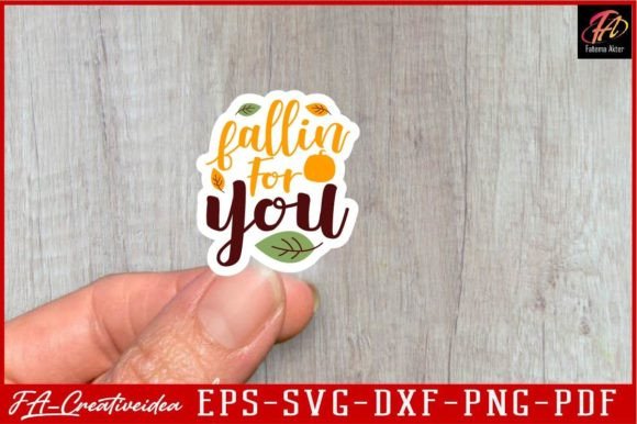 Download Fallin for You Fall Stickers Svg Design - Stickers svg Collection