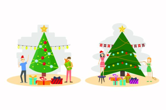Download Christmas Decoration Holiday Vector Set - Holiday vector set Collection