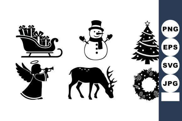 Download Christmas Holiday Vector Set with Snowma - Holiday vector set Collection