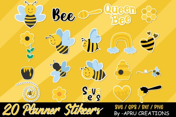 Download Bee Stickers Svg - Stickers svg Collection