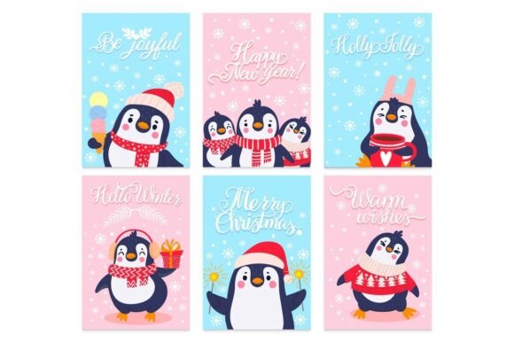 Download Penguin Cards. Merry Christmas - Premium Resources