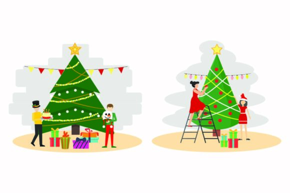Download Christmas Decorative Holiday Vector Set - Holiday vector set Collection