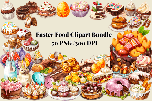 Download Easter Food Clipart Bundle / Cute PNG - Cute png Collection